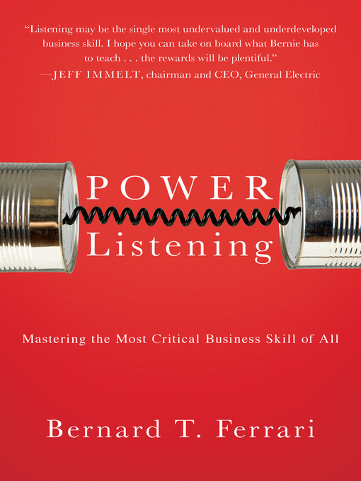 Title details for Power Listening by Bernard T. Ferrari - Available